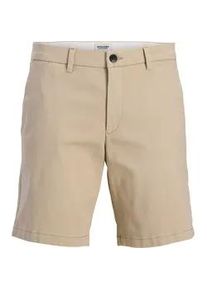 Jack & Jones PlusSize Chinohose "JPSTMARCO DYLAN CHINO SHORTS PLS", Herren, Gr. 46 (6XL), N-Gr, string, Web, Obermaterial: 98% Baumwolle, 2% Elasthan, JACK & JONES PLUSSIZE, unifarben, regular fit, Hosen Chinohose