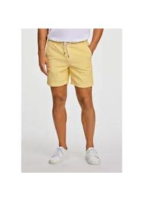Shorts LINDBERGH "Freizeitshorts Relaxed Fit", Herren, Gr. XXL, pastel gelb, Obermaterial: 100% Baumwolle, unifarben, relaxed fit, Hosen Shorts