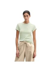 Marc O'Polo T-Shirt MARC O'POLO "aus Organic Cotton", Damen, Gr. M, calm sage, Obermaterial: 100% Baumwolle, unifarben, Basic, slim fit, Rundhals, Rippb&uuml;ndchen, Shirts T-Shirt