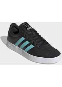 Sneaker Adidas PERFORMANCE "VL COURT MER", Herren, Gr. 46, core schwarz, semi mint rush, ftwr wei&szlig;, Leder, Synthetik, Schuhe Sneaker, Mercedes AMG Motorsport
