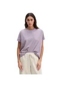 Marc O'Polo T-Shirt MARC O'POLO "mit angeschnittenen &Auml;rmeln", Damen, Gr. M, dusty lavender, Obermaterial: 52% Baumwolle, 48% Viskose, unifarben, Basic, loose fit, Rundhals, Shirts T-Shirt