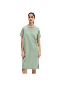 Marc O'Polo Strickkleid MARC O'POLO "aus Organic Cotton-Leinen-Mix", Damen, Gr. XL, Normalgr&ouml;&szlig;en, fresh sage, Obermaterial: 90% Baumwolle, 10% Leinen, unifarben, loose fit knielang, Rundhals, Rollkante, Kleider Strickkleid