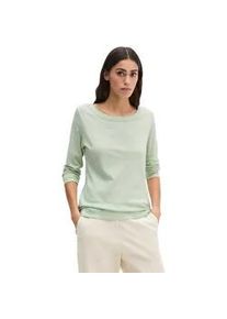 Marc O'Polo Langarmshirt MARC O'POLO "aus weichem Baumwoll-Single-Jersey", Damen, Gr. M, calm sage, Obermaterial: 100% Baumwolle, unifarben, Basic, regular fit, U-Boot-Ausschnitt, Rippb&uuml;ndchen, Shirts Langarmshirt