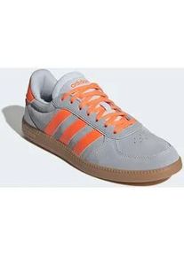 Sneaker Adidas SPORTSWEAR "BREAKNET SLEEK", Damen, Gr. 36, halo blau, lucid orange, gum10, Leder, Synthetik, Schuhe Sneaker