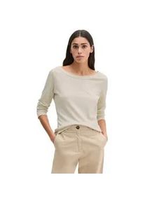 Marc O'Polo Langarmshirt MARC O'POLO "aus weichem Baumwoll-Single-Jersey", Damen, Gr. L, grau silk, Obermaterial: 100% Baumwolle, unifarben, Basic, regular fit, U-Boot-Ausschnitt, Rippb&uuml;ndchen, Shirts Langarmshirt