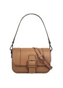 Umh&auml;ngetasche Bugatti "ZITA", Damen, Gr. B/H/T: 22cm x 14cm x 8cm onesize, braun (cognac), Kunstfaser, clean, Taschen Umh&auml;ngetasche