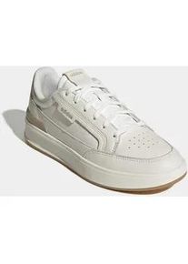 Sneaker Adidas SPORTSWEAR "ASPYRE", Herren, Gr. 44, core wei&szlig;, warm sandstone, core wei&szlig;, Leder, Synthetik, Schuhe Sneaker