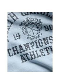 Jack & Jones T-Shirt JACK & JONES "JPRBLULUKE SS TEE", Damen, Gr. M, ashley blau, Jersey, Obermaterial: 100% Baumwolle, bedruckt, regular fit normal, Rundhals, Shirts T-Shirt