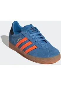 Sneaker Adidas ORIGINALS "GAZELLE KIDS", M&auml;dchen, Gr. 29, focblu, sorang, cschwarz, Leder, Synthetik, Schuhe Sneaker, f&uuml;r Kinder