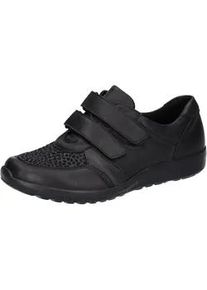 Waldl&auml;ufer Klettschuh WALDL&Auml;UFER "M-IRA", Damen, Gr. 4 (37), schwarz, Nappaleder, Nubukleder, Textil, Schuhe Klettschuh, Halbschuh, Komfortschuh in besonders breiter Schuhweite M