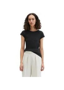 Marc O'Polo T-Shirt MARC O'POLO "aus Organic Cotton", Damen, Gr. XL, schwarz, Obermaterial: 100% Baumwolle, unifarben, Basic, slim fit, Rundhals, Shirts T-Shirt