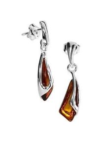 Paar Ohrh&auml;nger OSTSEE-SCHMUCK "- Tilde - Silber 925/000 - Bernstein" Gr. 28, silber (silber 925, silberfarben, wei&szlig;), Ohrringe, Damen, Silber 925 (Sterlingsilber)