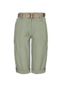 3/4-Hose "GS 9 WMN PNTS", Damen, Gr. 40, Normalgr&ouml;&szlig;en, dunkelgr&uuml;n, Obermaterial: 100% Polyester;Futter: 80% Polyester, 20% Baumwolle, G.I.G.A. DX BY KILLTEC, Hosen, Schnelltrocknende Caprihose mit G&uuml;rtel und 6 Taschen