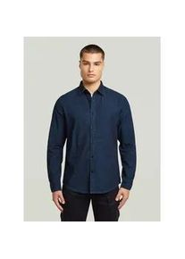 G-Star Raw Langarmshirt G-STAR "Clean Slim Hemd", Damen, Gr. L, worn in tiefblau ocean, Obermaterial: 100% Baumwolle, Shirts Langarmshirt