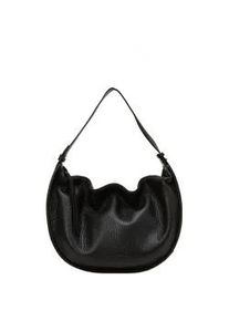 Marc O'Polo Umh&auml;ngetasche MARC O'POLO "im Slouchy-Shape mit festem Boden", Damen, Gr. B/H/T: 40cm x 25cm x 13cm, schwarz, Leder, unifarben, Taschen Umh&auml;ngetasche