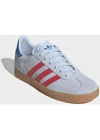 Sneaker Adidas ORIGINALS "GAZELLE", M&auml;dchen, Gr. 38, crystal sky, semi lucid rot, blaubird, Leder, Synthetik, Schuhe Sneaker, f&uuml;r Kinder und Jugendliche
