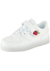 Sneaker Champion "GLW G PS", Damen, Gr. 31, wht, natl, Synthetik, Schuhe Sneaker, mit cooler Blinkfunktion