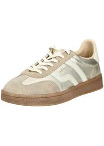 Sneaker Gant "Gant Sneaker Leder", Damen, Gr. 39, gold, Leder, Schuhe Sneaker