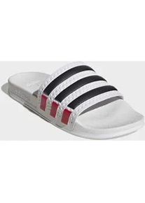 Badesandale Adidas ORIGINALS "ADILETTE OG CF BADESCHLAPPEN", Herren, Gr. 47, cloud wei&szlig;, core schwarz, better scarlet, Synthetik, Schuhe, Badelatschen