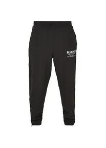 Stoffhose Karl Kani "Karl Kani Herren KM231-014-2 KK Retro Straight Leg Pants black", Herren, Gr. S, US-Gr&ouml;&szlig;en, schwarz, 100% Polyester, normal, Hosen Stoffhose