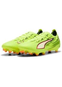 Fu&szlig;ballschuh Puma "ULTRA 6 MATCH FG/AG", Herren, Gr. 42, gelb alert, Puma schwarz, glowing rot, lime squeeze, Synthetik, Schuhe Fu&szlig;ballschuh, f&uuml;r Rasenpl&auml;tze, mit Schn&uuml;rung, aus Synthetik