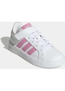 Sneaker Adidas SPORTSWEAR "GRAND COURT 3.0 SCHUHE F&Uuml;R KINDER", M&auml;dchen, Gr. 35, cloud wei&szlig;, bliss pink, bliss pink, Synthetik, Textil, Schuhe Sneaker, mit Klettverschluss, f&uuml;r Kinder