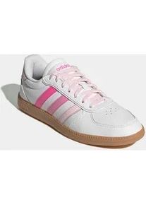 Sneaker Adidas SPORTSWEAR "BREAKNET SLEEK", Damen, Gr. 37, cloud wei&szlig;, clear pink, bliss pink, Synthetik, Schuhe Sneaker