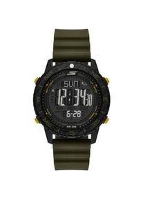 Chronograph Skechers "Adventure Sport", gr&uuml;n, Armbanduhren, Herren, Chronograph, Quarzuhr, Armbanduhr, Herrenuhr, Silikonarmband, digital, Tag