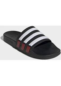 Badesandale Adidas ORIGINALS "ADILETTE OG CF BADESCHLAPPEN", Herren, Gr. 43, core schwarz, ftwr wei&szlig;, better scarlet, Synthetik, Schuhe, Badelatschen