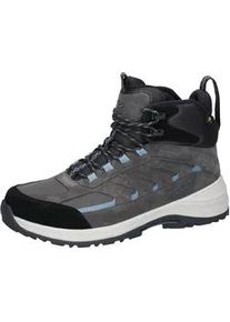 Waldl&auml;ufer Trekkingschuh WALDL&Auml;UFER "H-DEAN", Damen, Gr. 8 (42), grau, schwarz, Textil, Veloursleder, kontrastfarbene Details, Schuhe Trekkingschuh, Outdoorschuh, Schn&uuml;rboots, Wanderschuh in Komfortweite H (= sehr weit)