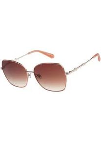 Sonnenbrille Superdry "Modell 995062", Damen, ros&eacute;, orange, metallic, Sonnenbrillen Sonnenbrille, Form Butterfly, Logoschriftzug auf B&uuml;gel, Metallfassung