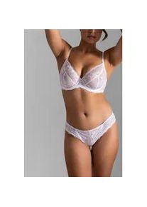 B&uuml;gel-BH Dorina "Perfect Lace", Damen, Gr. 100, Cup E, wei&szlig;, Obermaterial: 90% Nylon, 10% Elasthan, BHs B&uuml;gel-BH, transparent, mit Spitze, mit B&uuml;gel, verstellbare Tr&auml;ger, mit Schleife