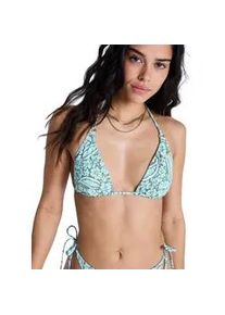 Triangel-Bikini-Top Roxy "Wildside Paisley Tiki Tri", Damen, Gr. S, Cup B, oil gr&uuml;n wildside paisley, Obermaterial: 85% Microfaser, 15% Elasthan;, Bikini-Oberteile