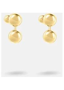 Paar Ohrstecker Liebeskind Berlin "Schmuck Geschenk Edelstahl Ohrringe Steel Ball", gelbgoldfarben, Ohrringe, Damen, Edelstahl