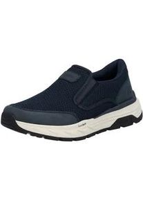 Slip-On Sneaker Rieker, Herren, Gr. 40, nachtblau, Lederimitat, Textil, unifarben, Schuhe, Slipper, Schlupfschuh, Halbschuh, Freizeitsneaker mit Gummiz&uuml;ge
