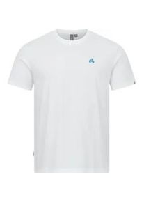 T-Shirt Ragwear "Samms F Gots YOUMODO", Damen, Gr. XXXL (58), wei&szlig;, Material: 100% Baumwolle, Basic, relaxed fit h&uuml;ftlang, Rundhals, normaler Saum, Shirts T-Shirt, Kurz&auml;rmliges Shirt mit Retro-Roller-Stickerei