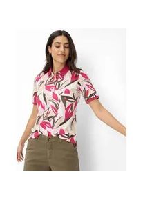 Poloshirt Brax "Style CLEO S", Damen, Gr. 38, pink, 97% Baumwolle, 3% Elasthan, Shirts