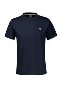 T-Shirt Lerros "T-Shirt mit Waffelstruktur aus 100 % Baumwolle", Damen, Gr. M, classic navy, 100% Baumwolle, Rundhals, Shirts T-Shirt