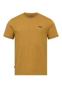 T-Shirt Ragwear "Samms I Gots YOUMODO", Damen, Gr. S (48), cinnamon, Material: 100% Baumwolle, Basic, relaxed fit h&uuml;ftlang, Rundhals, normaler Saum, Shirts T-Shirt, Kurz&auml;rmliges Shirt mit Skateboard-Stickerei