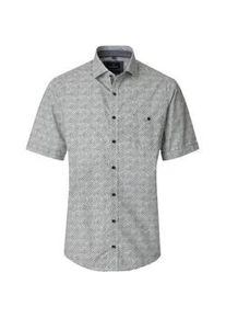 Kurzarmhemd Casamoda "Casamoda Freizeithemd Kurzarm Print", Herren, Gr. 5XL, Normalgr&ouml;&szlig;en, gr&uuml;n, 100% Baumwolle, bedruckt, l&auml;ssig geschnitten, Hemden