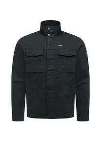 Anorak Ragwear "Murpho Vintage", Herren, Gr. M (50), schwarz, Cord, Obermaterial: 100% Baumwolle; Futter: 100% Polyester, gerade h&uuml;ftlang, hoch geschlossener Ausschnitt, &Auml;rmel mit &Auml;rmelschlitz 1-Knopf-Manschette mit Druckknopf, Jacken, Geradlinige &Uuml;bergangsjacke mit Brusttaschen