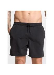 Badeshorts bonprix "Badeshorts", Herren, Gr. 56/58 (XL), N-Gr, schwarz, Web, Polyester, unifarben, Badehosen Badeshorts, mit Netzfutter, bequeme Passform, unifarben, aus Polyester