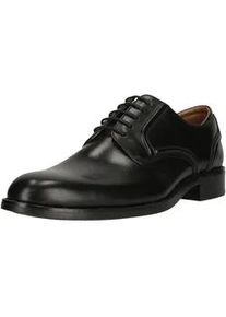 Schn&uuml;rschuh Clarks "CraftRemi Lace", Damen, Gr. 44, schwarz, Leder, Schuhe Schn&uuml;rschuh, mit D&auml;mpfung im Fersenbereich