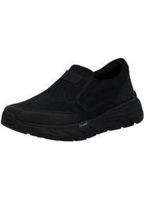 Slip-On Sneaker Rieker, Herren, Gr. 45, schwarz, Lederimitat, Textil, unifarben, Schuhe, Slipper, Schlupfschuh, Halbschuh, Freizeitsneaker mit Gummiz&uuml;ge