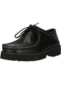 Schn&uuml;rschuh Clarks "Walla Yukoner", Damen, Gr. 45, schwarz, Leder, Schuhe Schn&uuml;rschuh, mit XL EXTRALIGHT-Absatzsohle