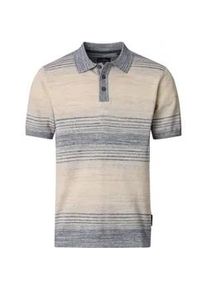 Poloshirt Casamoda "Casamoda Polo-Shirt gestreift", Damen, Gr. L, beige, 100% Baumwolle, Shirts