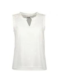 Klassische Bluse Blue Seven "Blue Seven Bluse", Damen, Gr. 44, 0001, wei&szlig;, 100% Baumwolle, Basic, normal normal, Rundhals, Blusen