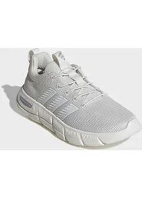 Walkingschuh Adidas SPORTSWEAR "CLOUDFOAM FLEX ELASTIC LACES", Damen, Gr. 40,5, chalk wei&szlig;, core wei&szlig;, matte silber, Textil, Schuhe Walkingschuh