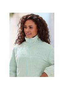 Cordjacke Buffalo, Damen, Gr. 46, salbeigr&uuml;n, Cord, Obermaterial: 100% Polyester. Futter: 100% Polyester. Futter 2: 100% Polyester, unifarben, figurumspielend h&uuml;ftlang, mit innenliegendem Gummizug, Jacken