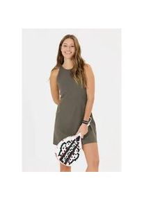 ENDURANCE ATHLECIA Jerseykleid ATHLECIA "Clancy", Damen, Gr. 42, EURO-Gr&ouml;&szlig;en, taupe, 75% Polyamid, 25% Elasthan, unifarben, kurz, Kleider Jerseykleid, mit atmungsaktivem Material